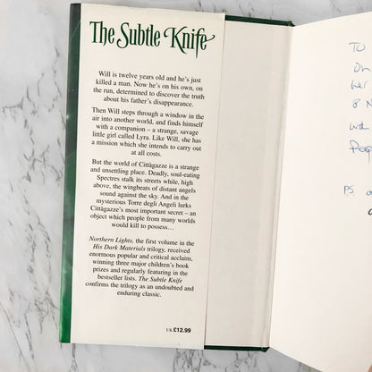 The Subtle Knife by Philip Pullman - His Dark Materials #2 [U.K. FIRST EDITION / SECOND PRINTING]