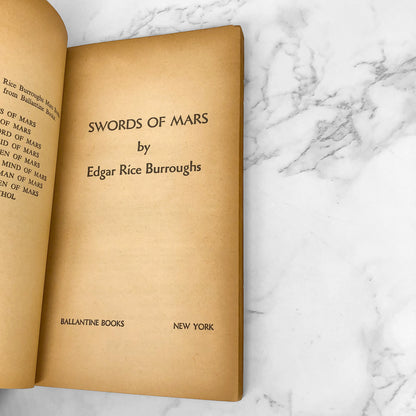 Swords of Mars by Edgar Rice Burroughs [FIRST PAPERBACK EDITION] 1964