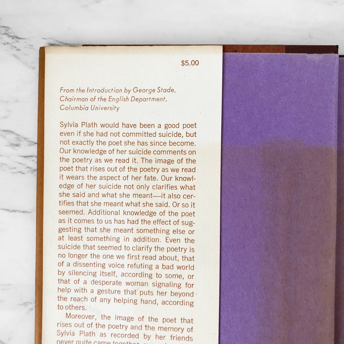 A Closer Look at Ariel: A Memory of Sylvia Plath by Nancy Hunter Steiner [FIRST EDITION] - Bookshop Apocalypse