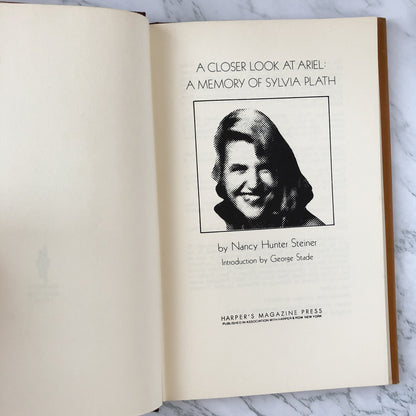 A Closer Look at Ariel: A Memory of Sylvia Plath by Nancy Hunter Steiner [FIRST EDITION] - Bookshop Apocalypse