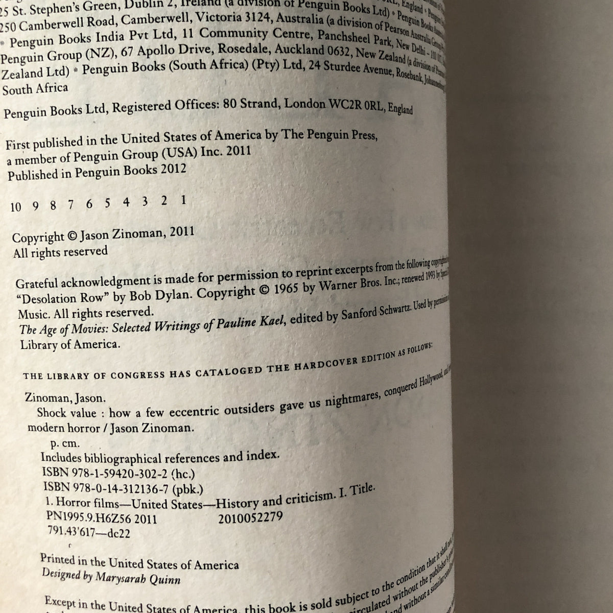 Shock Value: How a Few Eccentric Outsiders Gave Us Nightmares, Conquered Hollywood & Invented Modern Horror by Jason Zinoman [TRADE PAPERBACK] - Bookshop Apocalypse