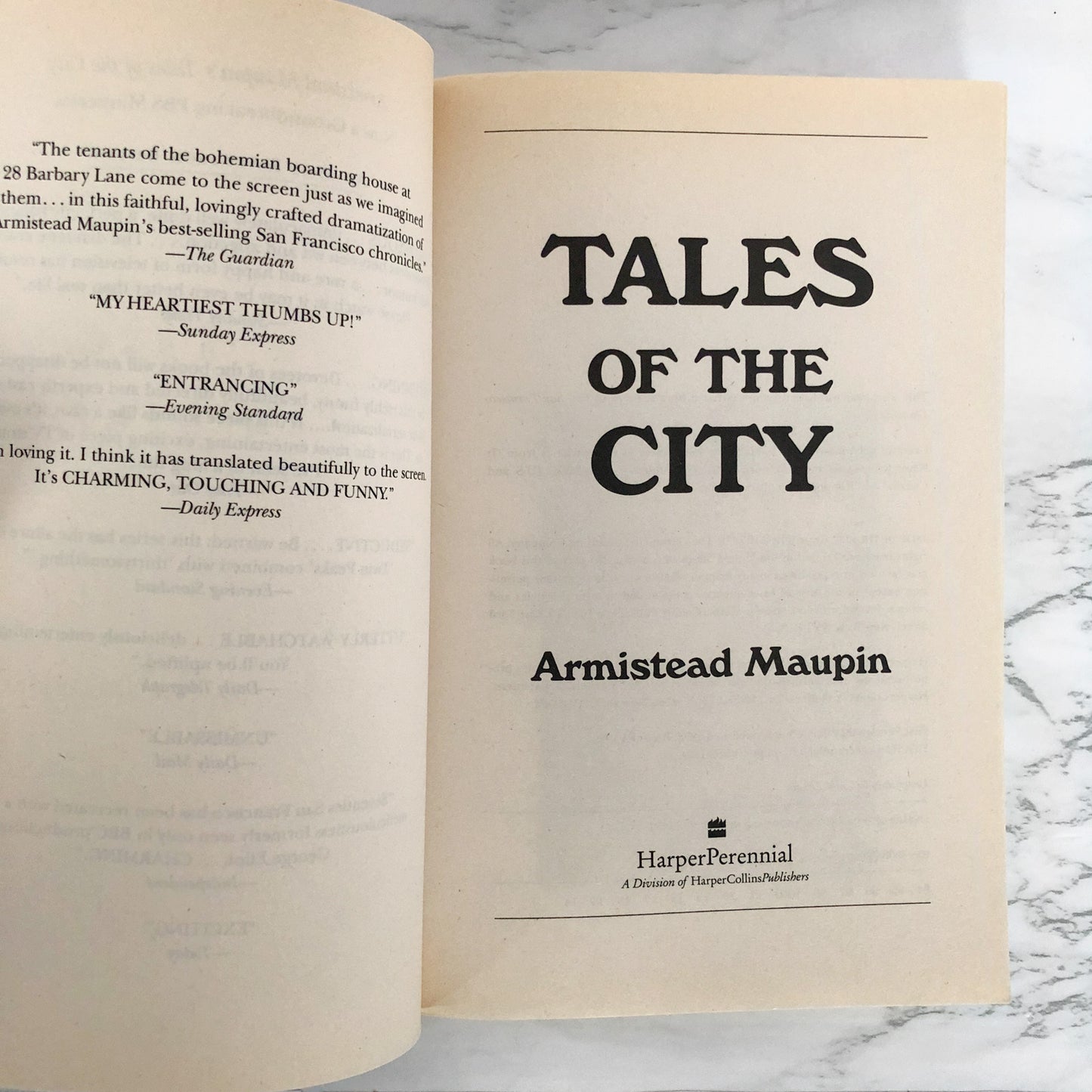 Tales of the City by Armistead Maupin SIGNED! [TRADE PAPERBACK] 1994 • HarperPerennial