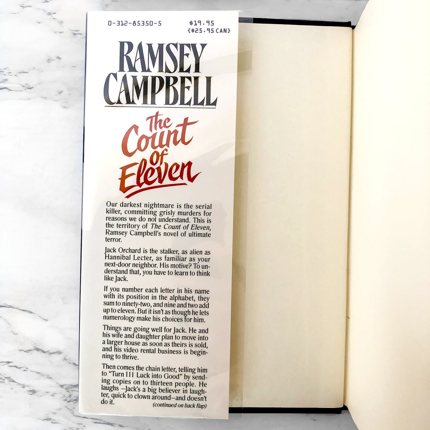 The Count of Eleven by Ramsey Campbell SIGNED! [FIRST EDITION / FIRST PRINTING]