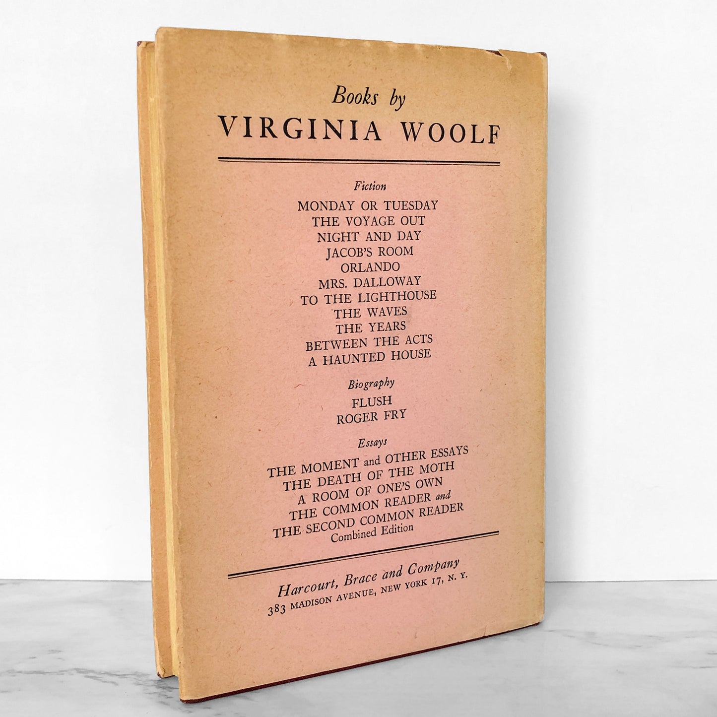 The Moment and Other Essays by Virginia Woolf [U.S. FIRST EDITION / 1948]