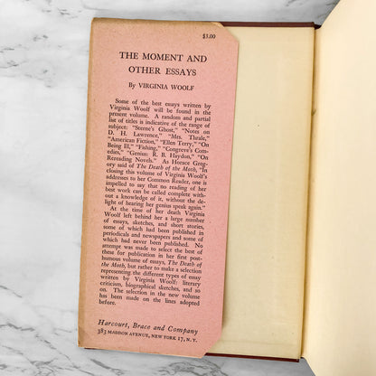 The Moment and Other Essays by Virginia Woolf [U.S. FIRST EDITION / 1948]