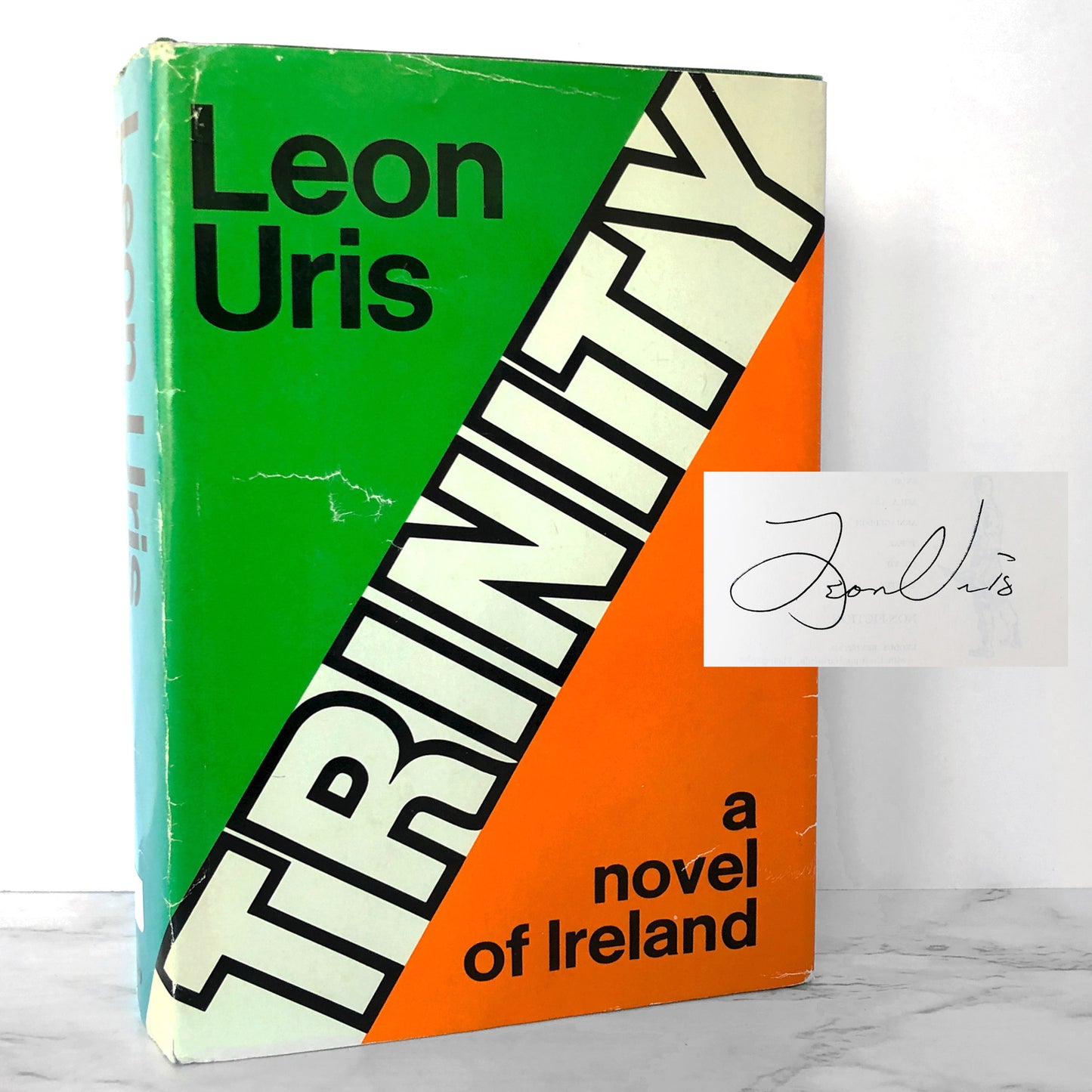 Trinity: A Novel of Ireland by Leon Uris SIGNED! [FIRST EDITION / FIRST PRINTING] 1976