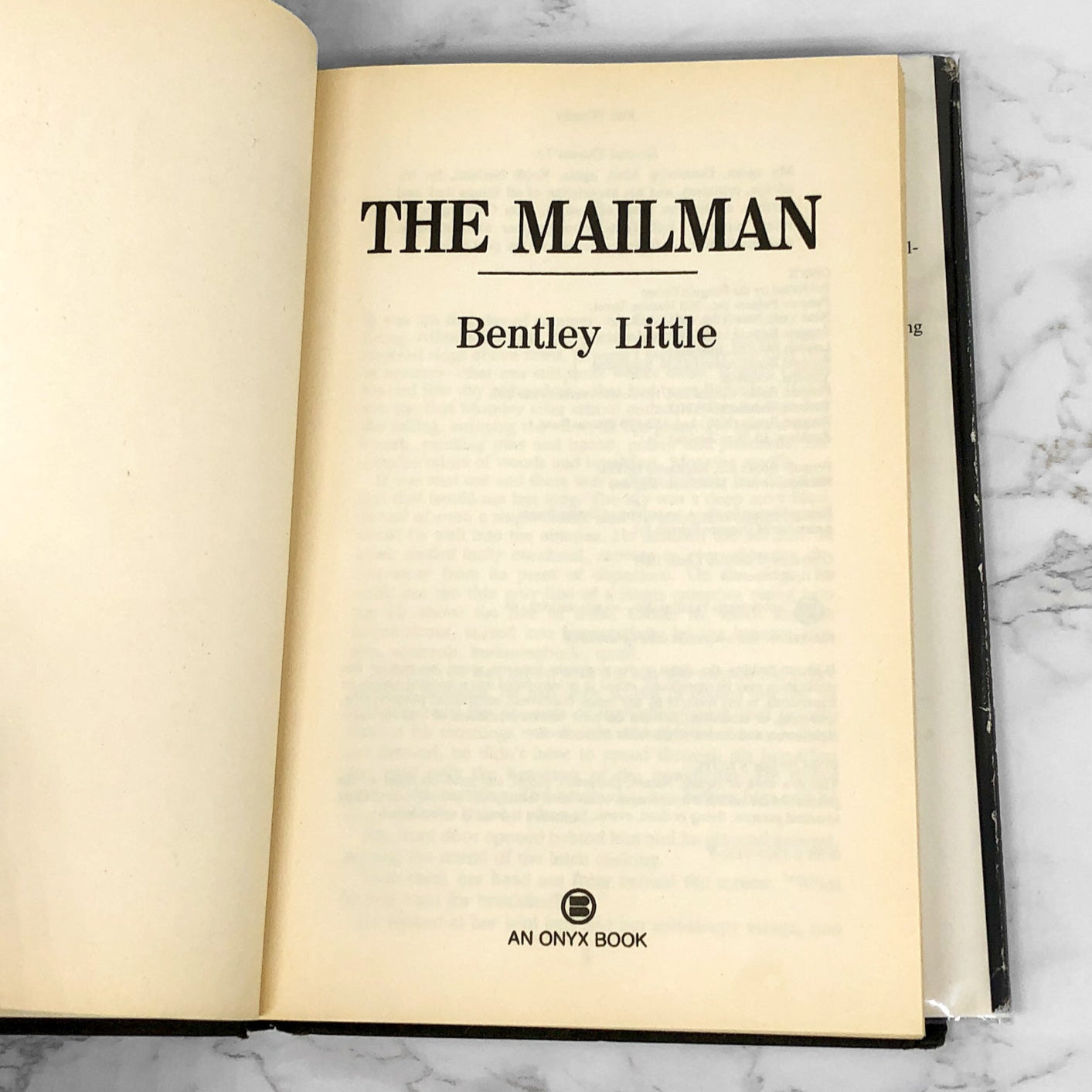 The Mailman by Bentley Little [1991 HARDCOVER] BCE • Onyx