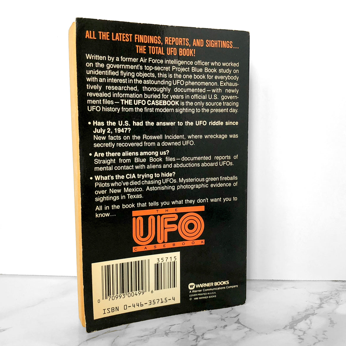 The UFO Casebook by Captain Kevin D. Rendal [1989 PAPERBACK]