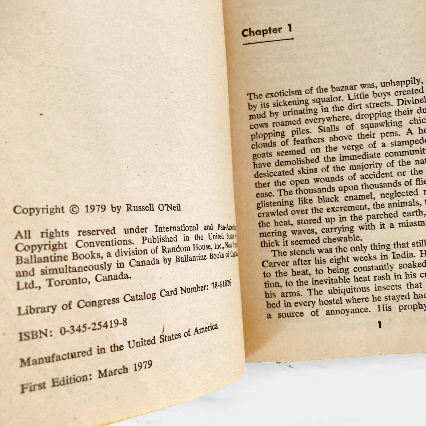 Venom by Russell O'Neil [FIRST EDITION] 1979