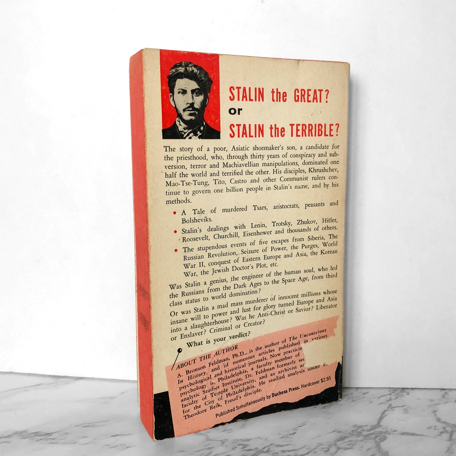 Stalin: Red Lord of Russia by A. Bronson Feldman [1962 PAPERBACK] - Bookshop Apocalypse
