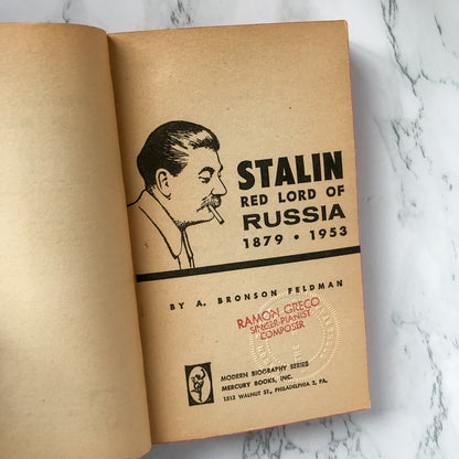 Stalin: Red Lord of Russia by A. Bronson Feldman [1962 PAPERBACK] - Bookshop Apocalypse