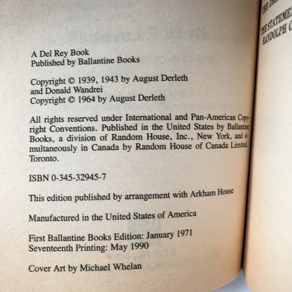 At The Mountains of Madness & Other Tales of Terror by H.P. Lovecraft [1990 PAPERBACK] - Bookshop Apocalypse
