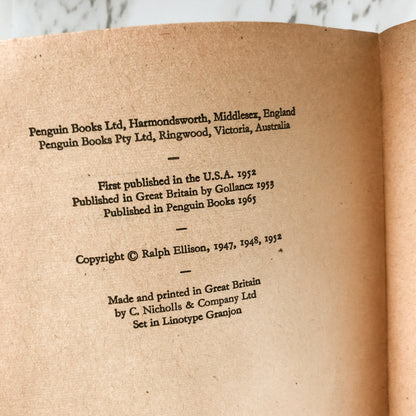 Invisible Man by Ralph Ellison [1965 U.K. PAPERBACK] - Bookshop Apocalypse