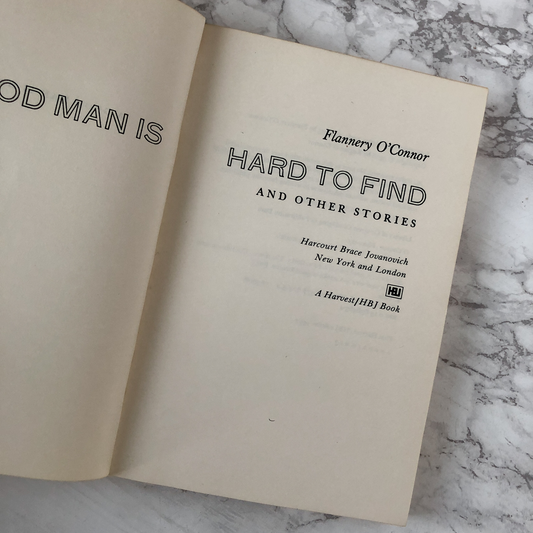 A Good Man is Hard to Find & Other Stories by Flannery O'Connor [1983 TRADE PAPERBACK] - Bookshop Apocalypse