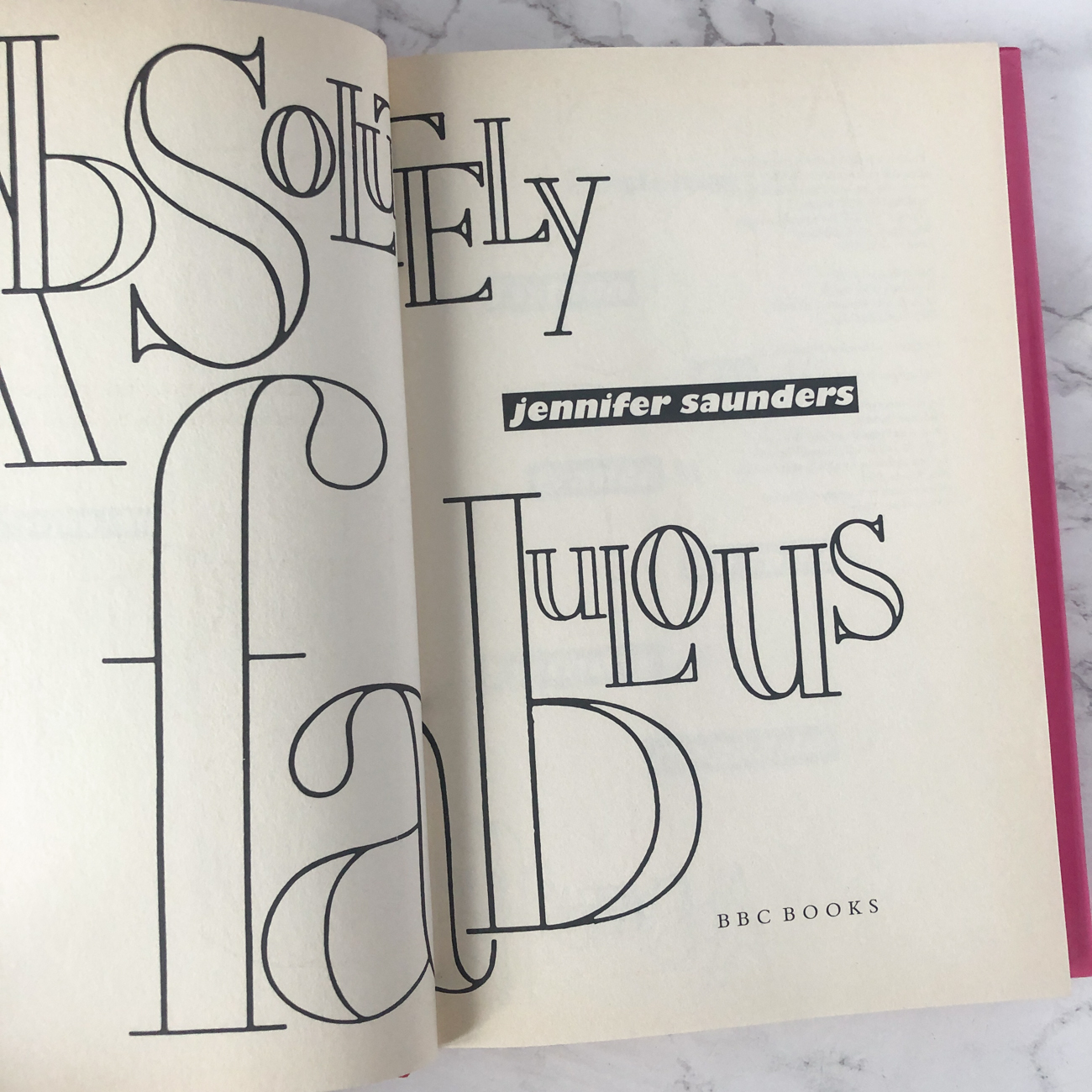 Absolutely Fabulous: The Scripts by Jennifer Saunders [FIRST EDITION / 1993] - Bookshop Apocalypse