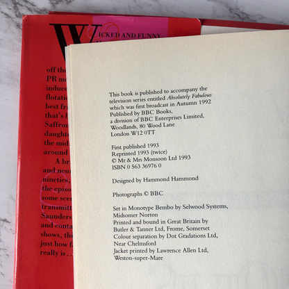 Absolutely Fabulous: The Scripts by Jennifer Saunders [FIRST EDITION / 1993] - Bookshop Apocalypse