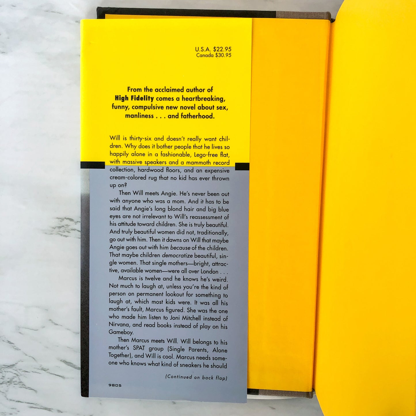 About a Boy by Nick Hornby [FIRST EDITION / FIRST PRINTING] 1998