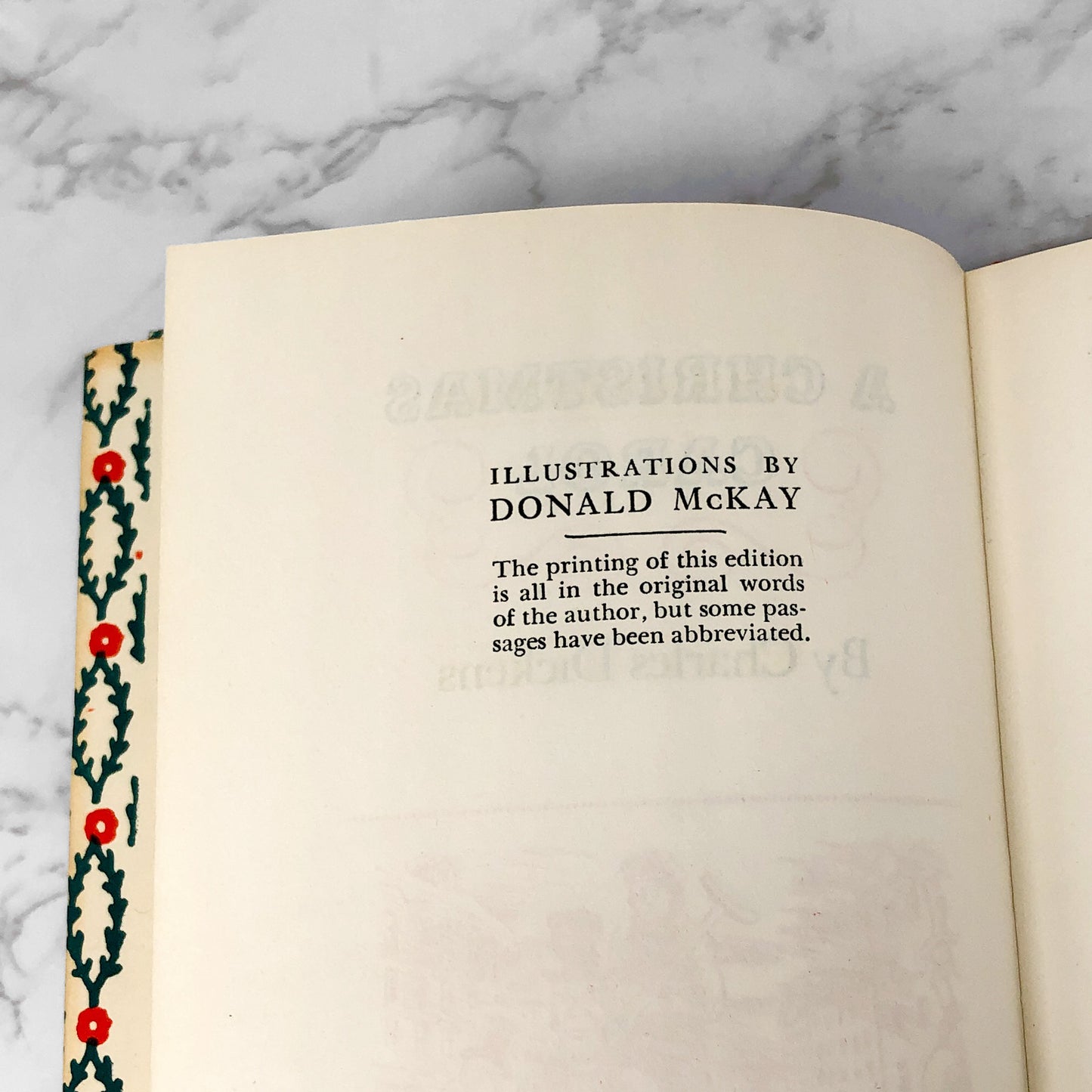 A Christmas Carol by Charles Dickens [1960 HARDCOVER] Peter Pauper Press