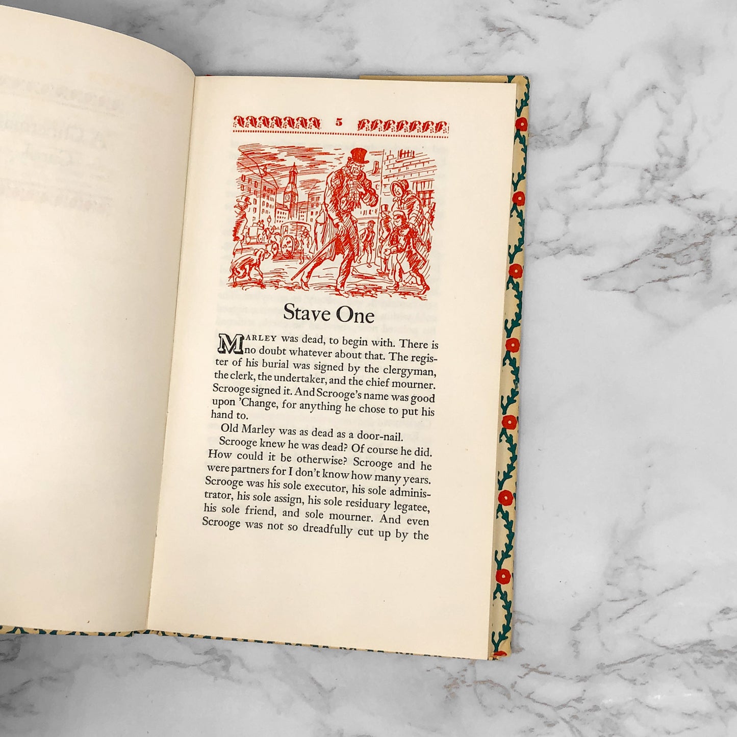 A Christmas Carol by Charles Dickens [1960 HARDCOVER] Peter Pauper Press