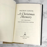 A Christmas Memory by Truman Capote [MODERN LIBRARY HARDCOVER] • 2007