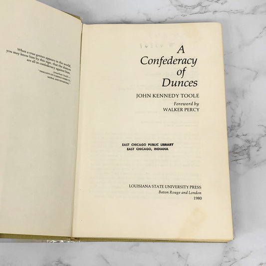 A Confederacy of Dunces by John Kennedy Toole [FIRST EDITION * FIRST PRINTING] 1980 • 1/2500 • Rare!