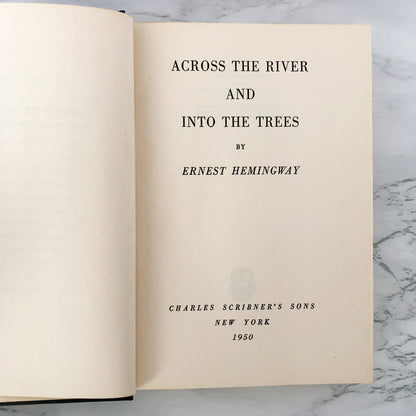 Across the River and into the Trees by Ernest Hemingway [FIRST EDITION / FIRST PRINTING]
