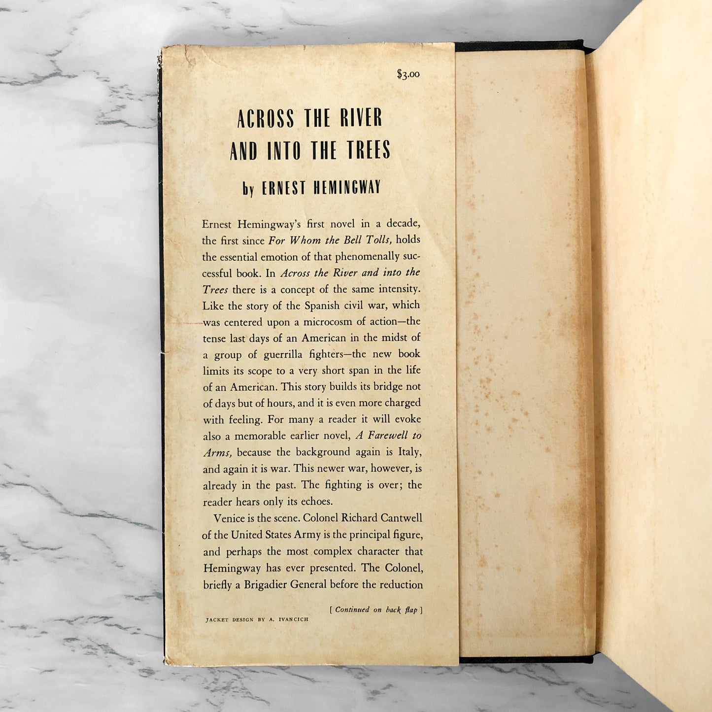 Across the River and into the Trees by Ernest Hemingway [FIRST EDITION / FIRST PRINTING]