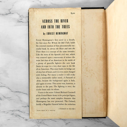 Across the River and into the Trees by Ernest Hemingway [FIRST EDITION / FIRST PRINTING]