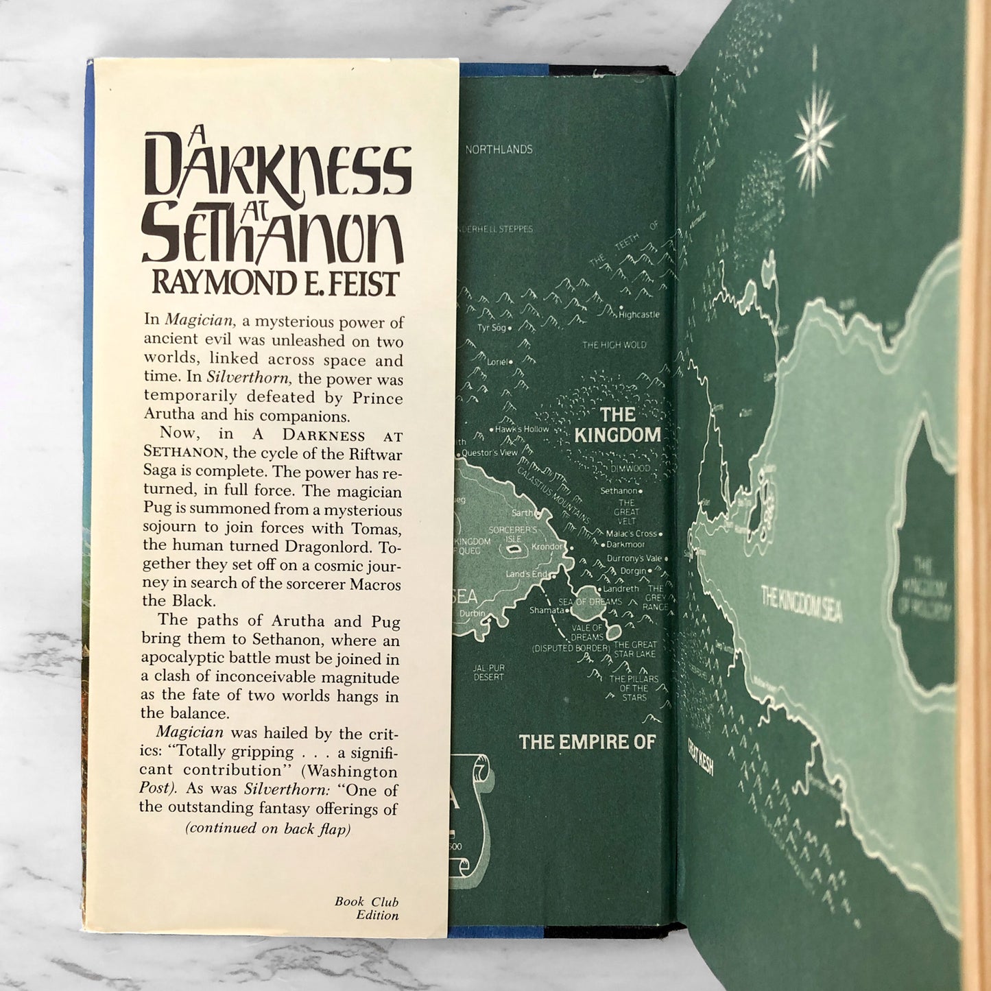 A Darkness at Sethanon by Raymond E. Feist [1986 HARDCOVER]