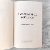 A Darkness at Sethanon by Raymond E. Feist [1986 HARDCOVER]