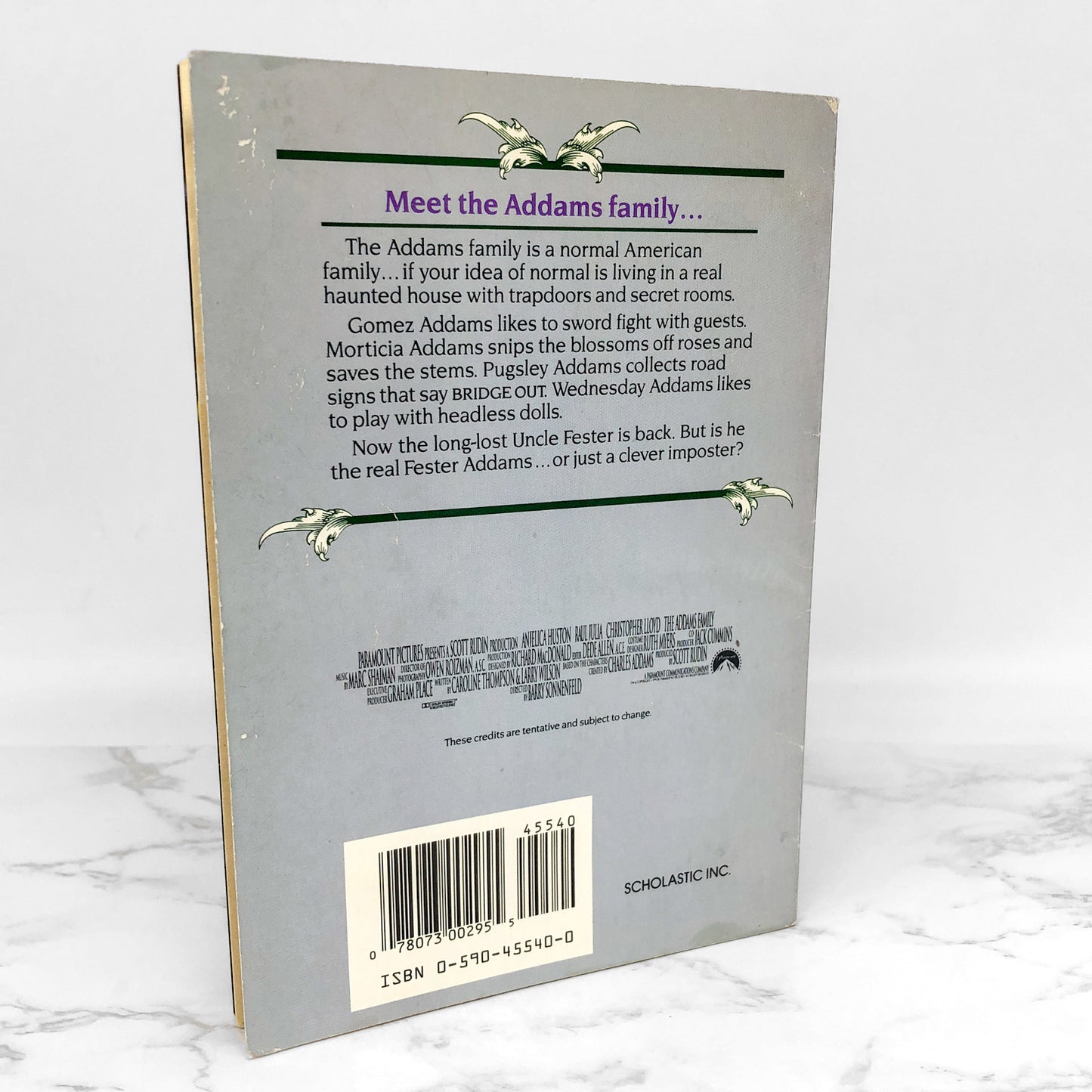 The Addams Family by Stephanie Calmenson [JR. MOVIE NOVELIZATION] 1991