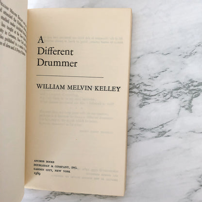 A Different Drummer by William Melvin Kelley [ANCHOR PAPERBACK / 1969]