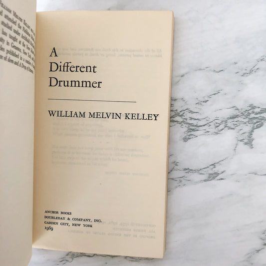 A Different Drummer by William Melvin Kelley [ANCHOR PAPERBACK / 1969]