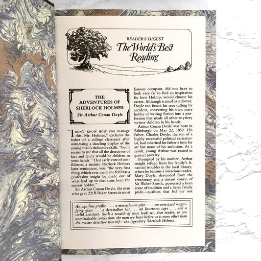 The Adventures of Sherlock Holmes by Sir Arthur Conan Doyle [ILLUSTRATED HARDCOVER / 1987]