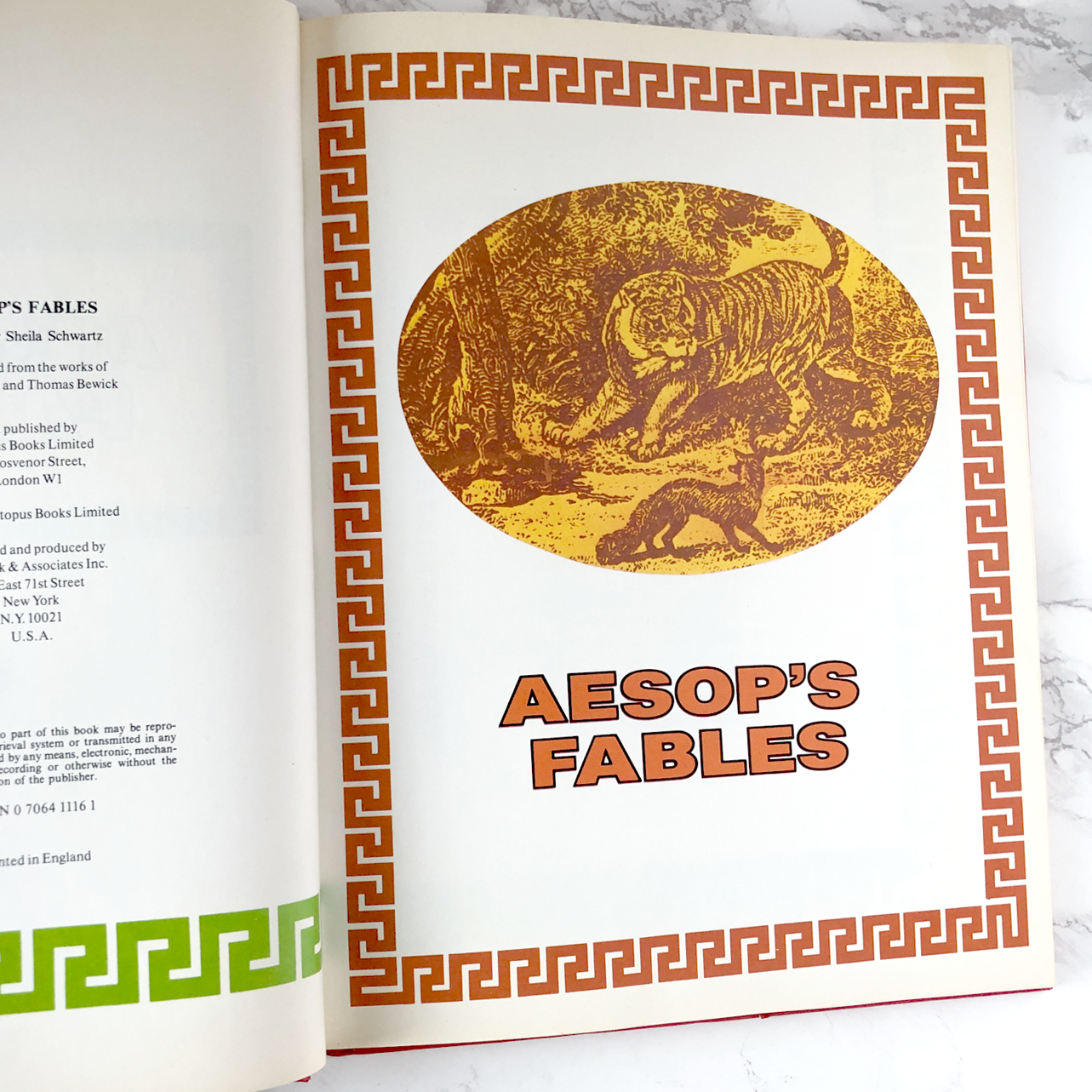 Aesop's Fables edited by Sheila Schwartz [U.K. HARDCOVER] 1979 • Octopus Books