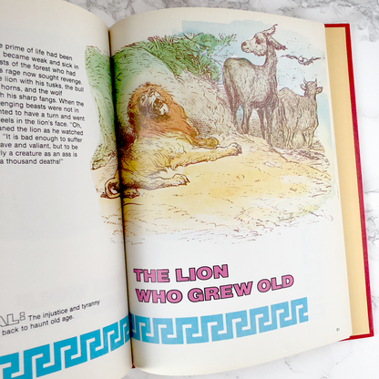 Aesop's Fables edited by Sheila Schwartz [U.K. HARDCOVER] 1979 • Octopus Books