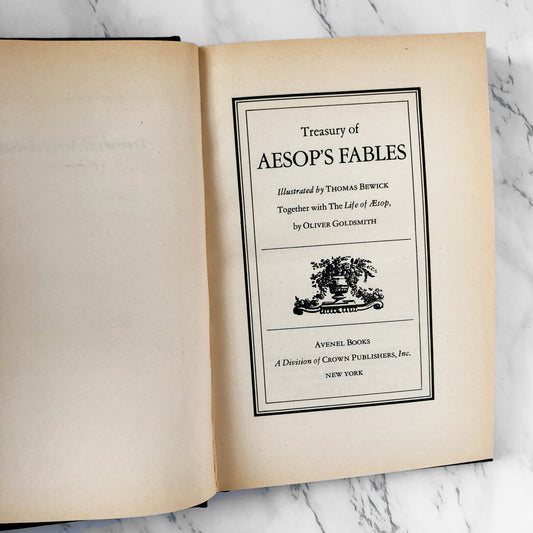 Treasury of Aesop's Fables by Oliver Goldsmith & Thomas Bewick [SPECIAL EDITION / 1973] - Bookshop Apocalypse