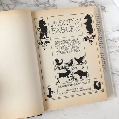Aesop's Fables [FACSIMILE OF THE 1912 EDITION] V.S. Vernon Jones / Arthur Rackham - Bookshop Apocalypse