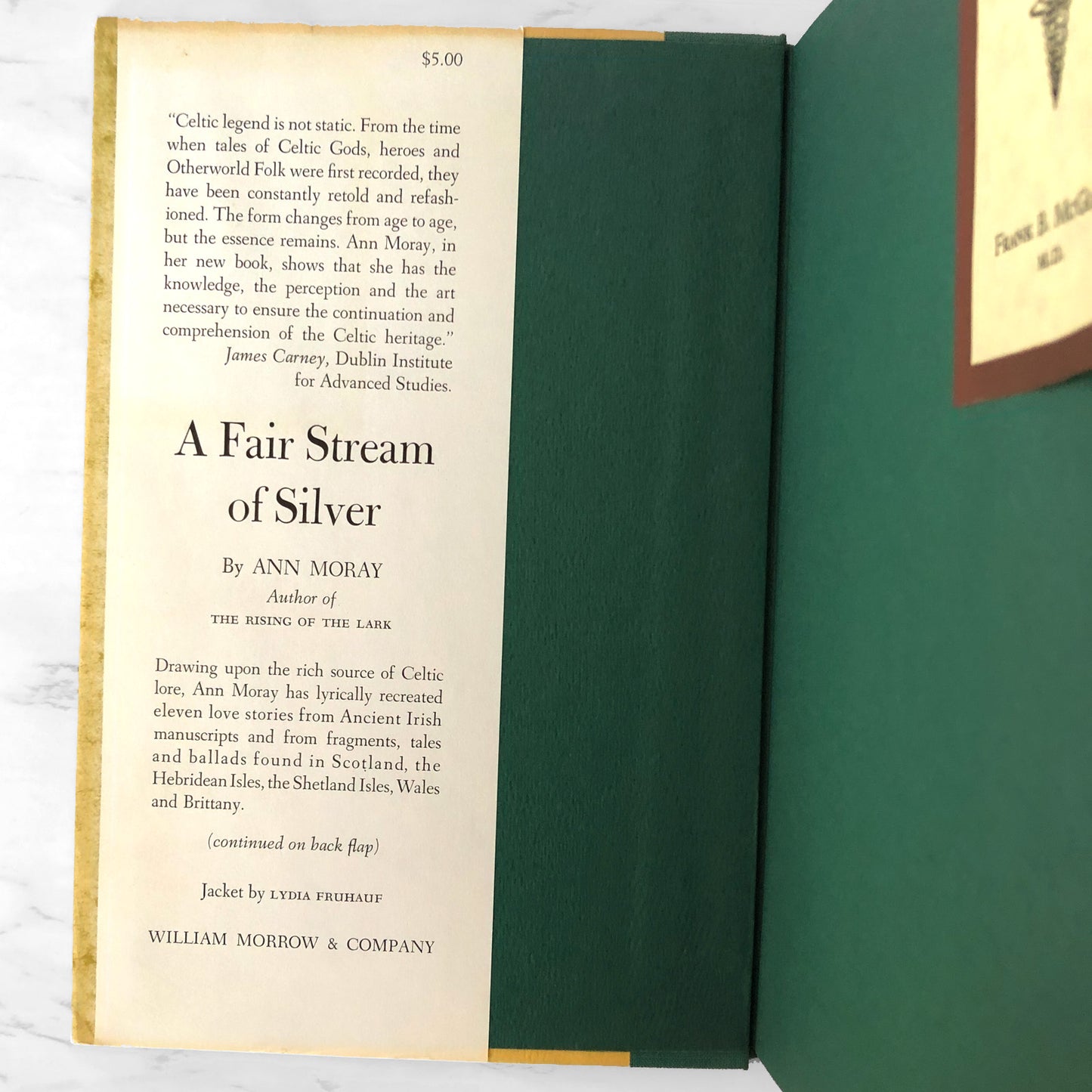 A Fair Stream of Silver: Love Tales from Celtic Lore by Ann Moray [FIRST EDITION] 1965