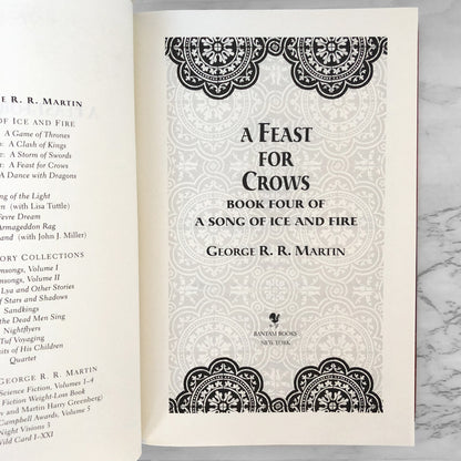 A Feast for Crows by George R.R. Martin [FIRST EDITION] 2005