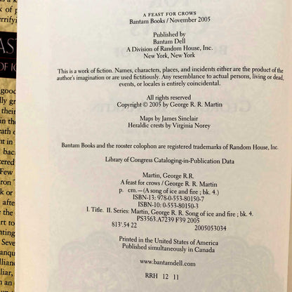 A Feast for Crows by George R.R. Martin [FIRST EDITION] 2005