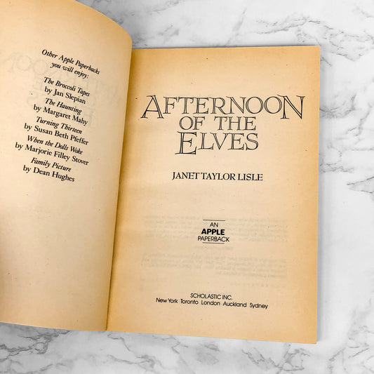 Afternoon of the Elves by Janet Taylor Lisle [FIRST PAPERBACK PRINTING] 1991