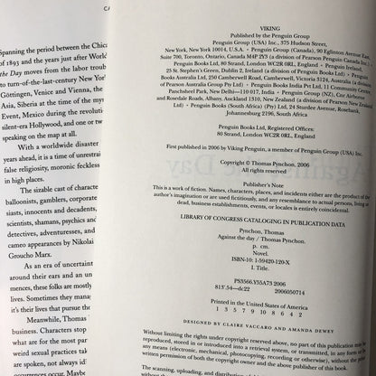 Against The Day by Thomas Pynchon [FIRST EDITION / FIRST PRINTING] - Bookshop Apocalypse