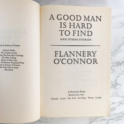 A Good Man is Hard to Find & Other Stories by Flannery O'Connor [TRADE PAPERBACK]