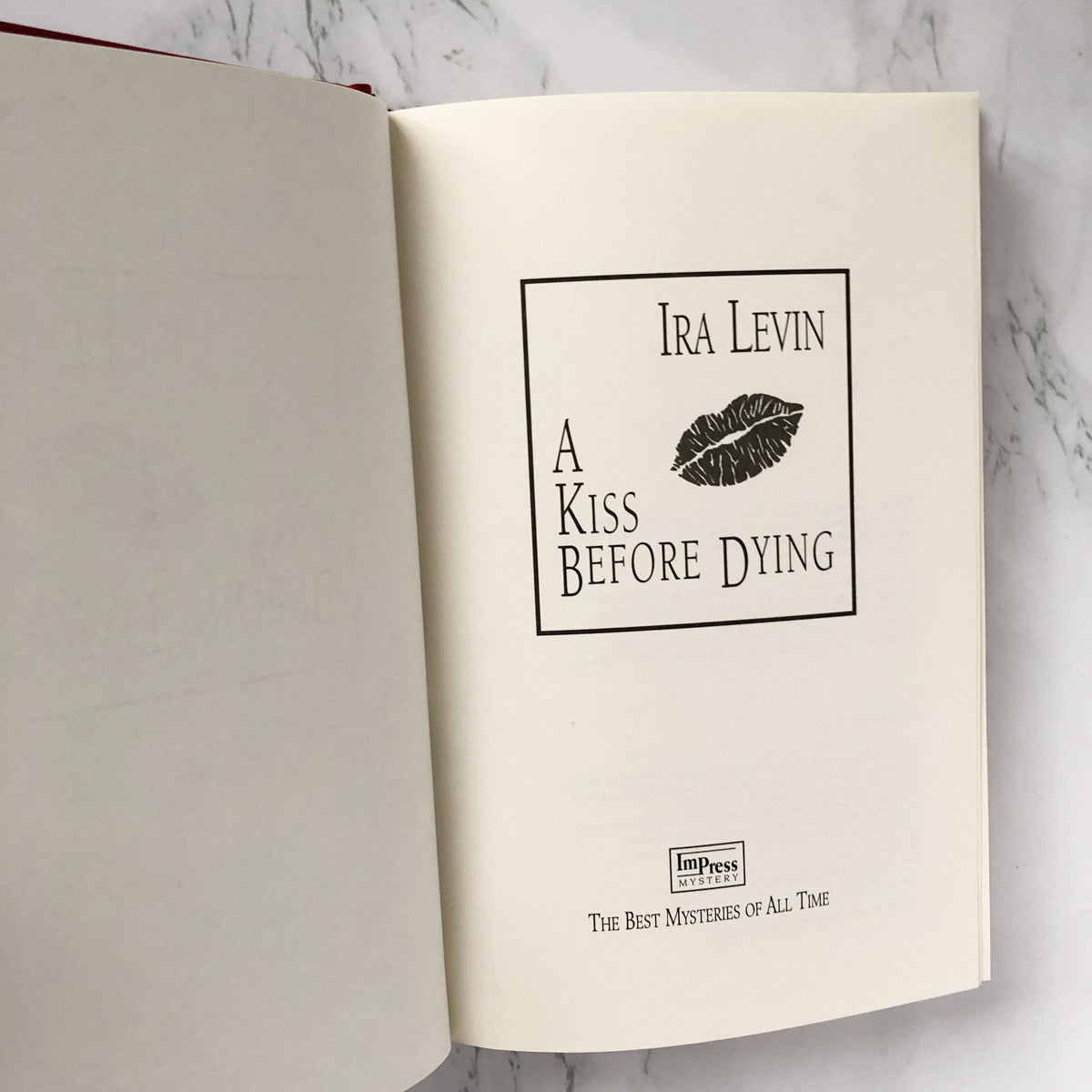 A Kiss Before Dying by Ira Levin [BOOK CLUB EDITION / 1981] - Bookshop Apocalypse