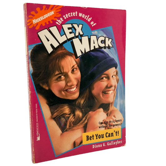 Book cover of 'The Secret World of Alex Mack' with two characters on a pink background