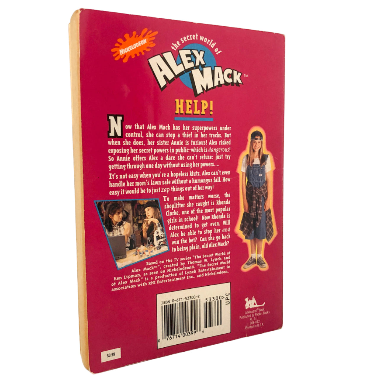 The Secret World of Alex Mack: Bet You Can't by Diana Gallagher SIGNED! by LARISA OLEYNICK [1995 PAPERBACK]