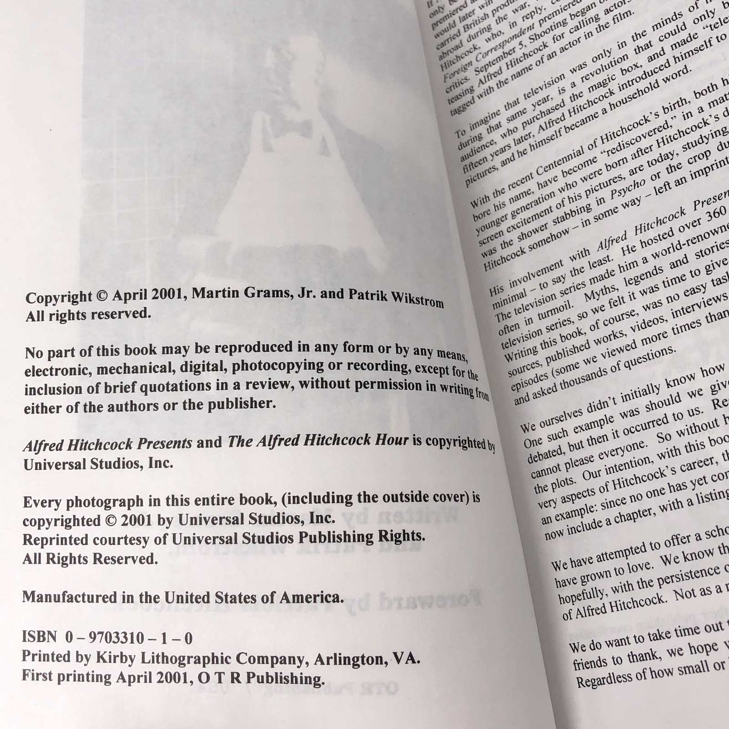 The Alfred Hitchcock Presents Companion by Martin Grams Jr. & Patrik Wikström [FIRST EDITION] 2001 • Rare & Long OOP!