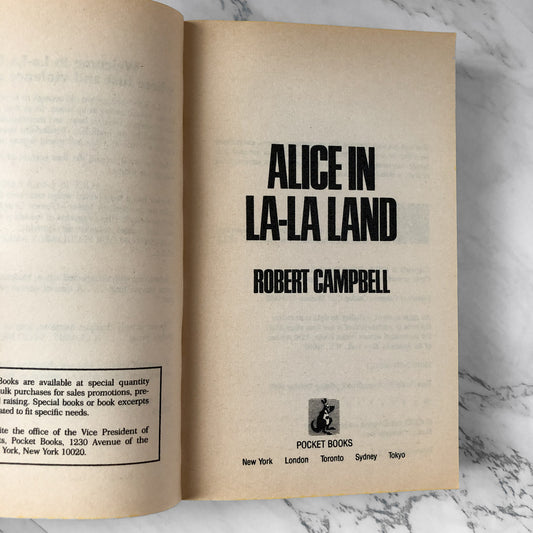Alice in La-La Land by Robert Campbell [1988 PAPERBACK] - Bookshop Apocalypse