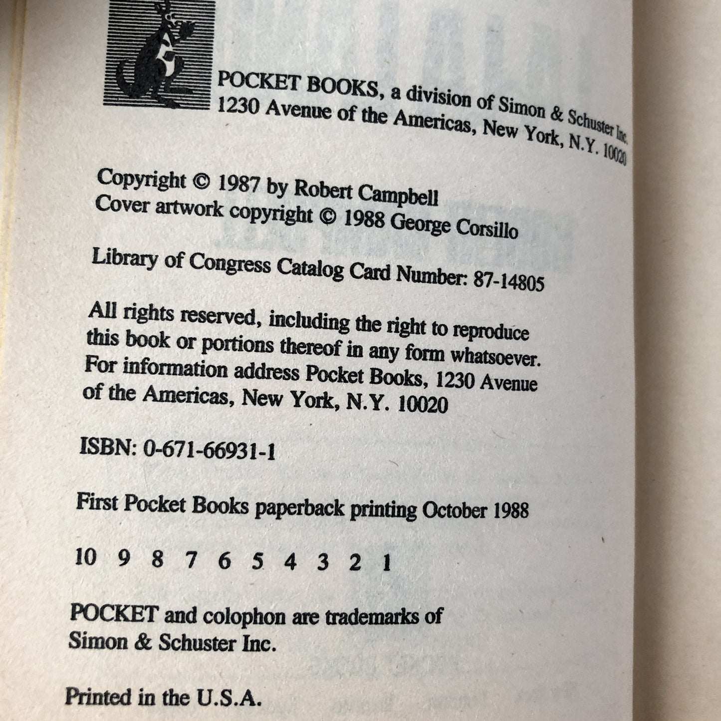 Alice in La-La Land by Robert Campbell [1988 PAPERBACK] - Bookshop Apocalypse